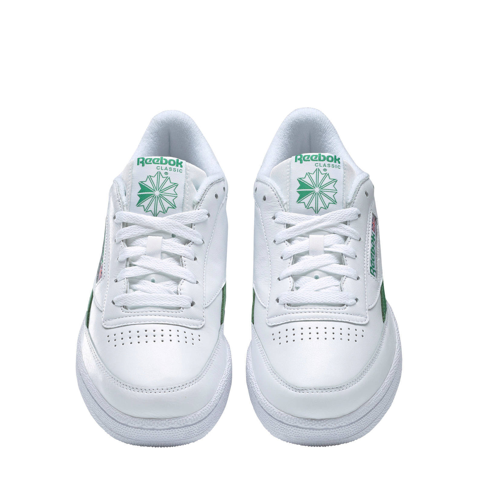 Reebok Classics Club C sneakers wit/groen/blauw - Schoenen.nl