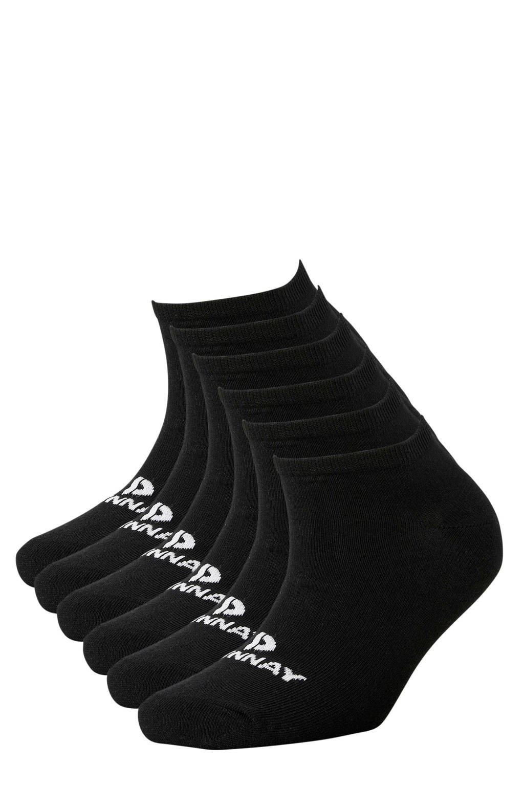 Donnay sportsokken - set van 6 zwart, Zwart