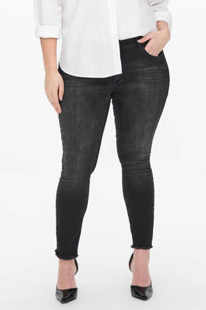 cropped regular waist skinny jeans CARWILLY antraciet