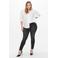 ONLY CARMAKOMA cropped regular waist skinny jeans CARWILLY antraciet