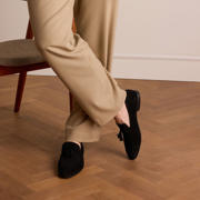 thumbnail: Manfield suède loafers zwart