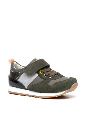 suède sneakers kaki