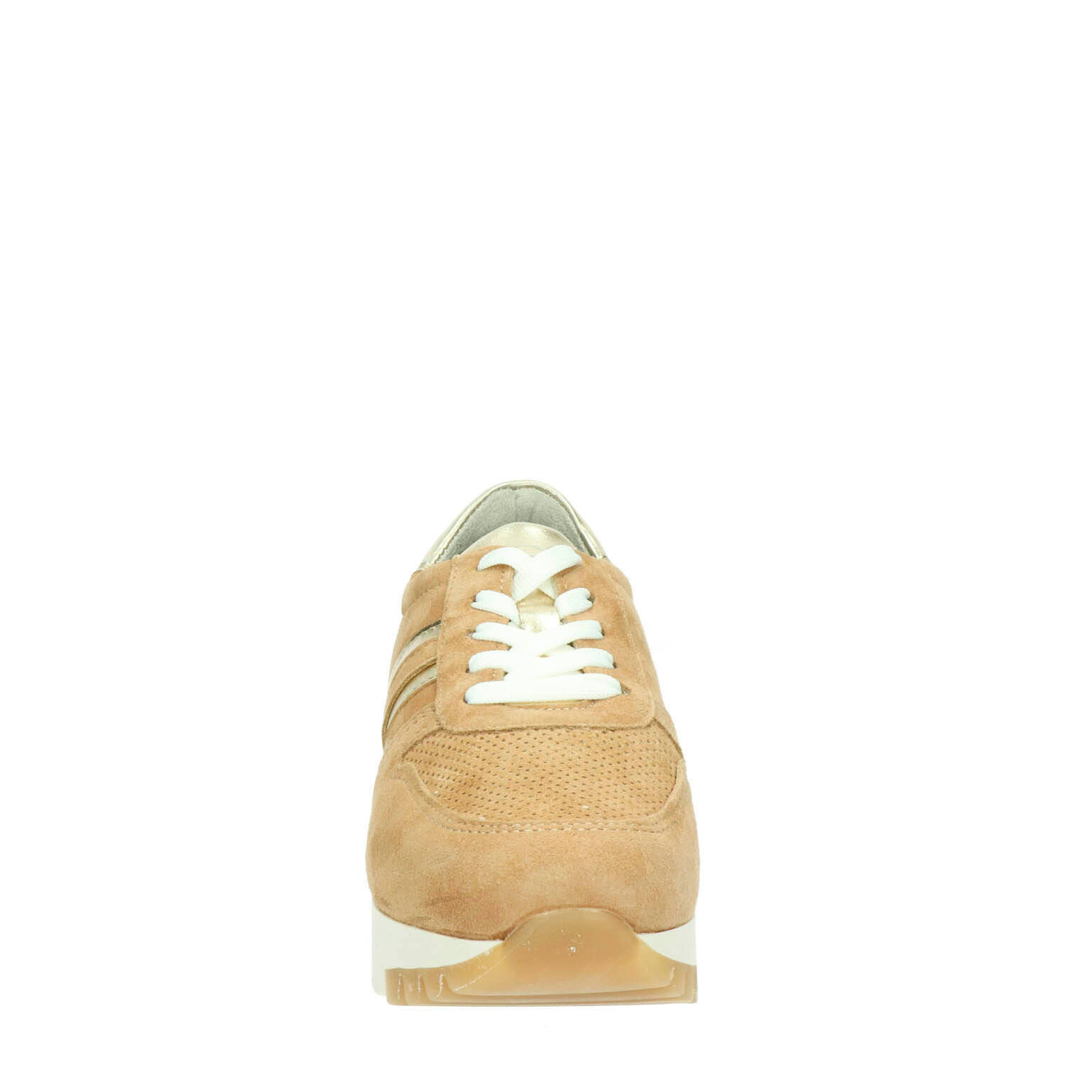 Tamaris suède sneakers camel | wehkamp