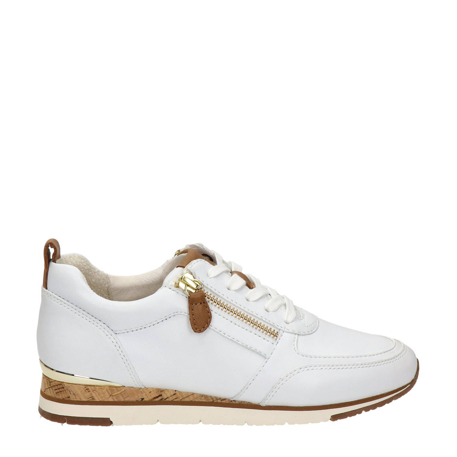 Gabor leren sneakers wit | wehkamp