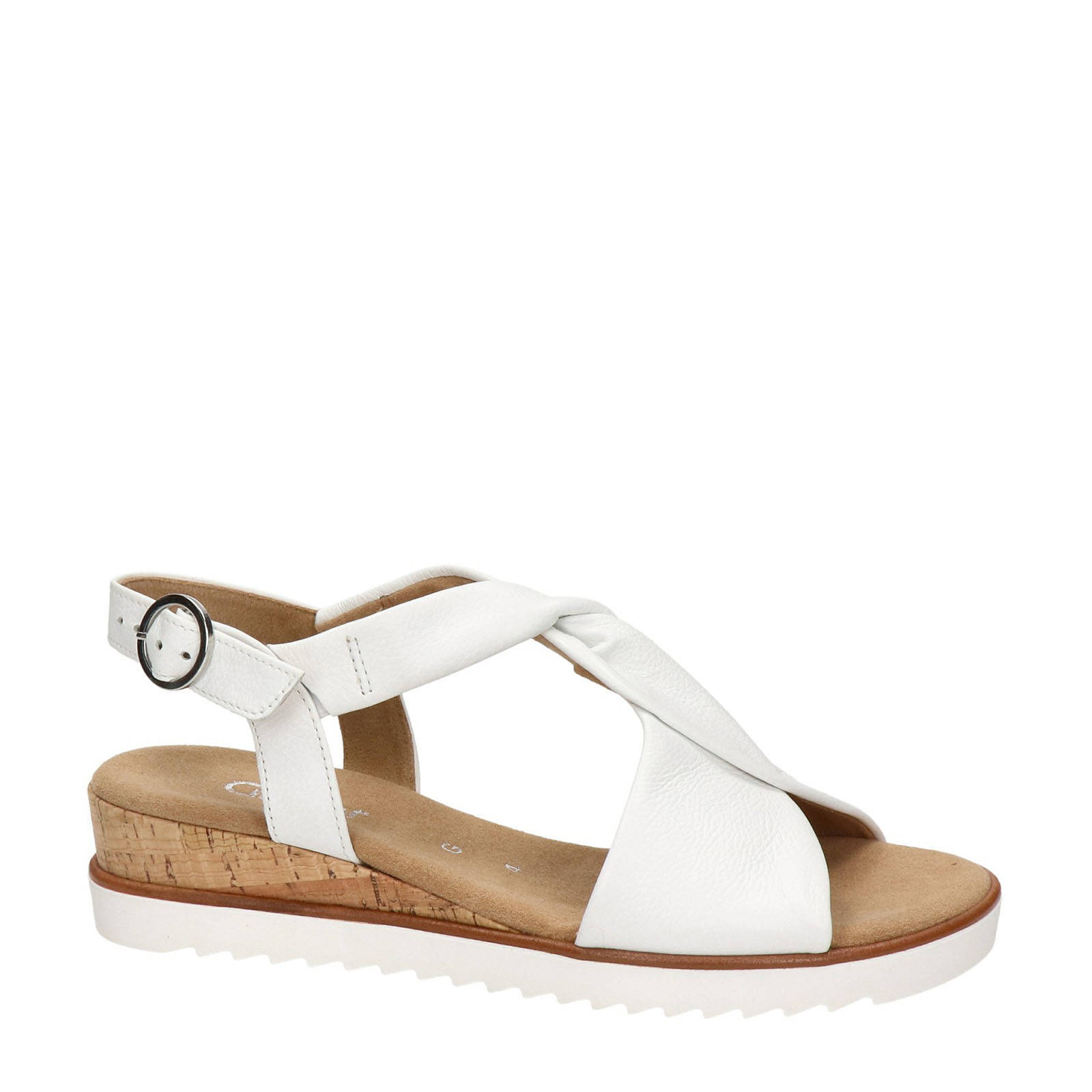 Gabor leren sandalen wit | wehkamp