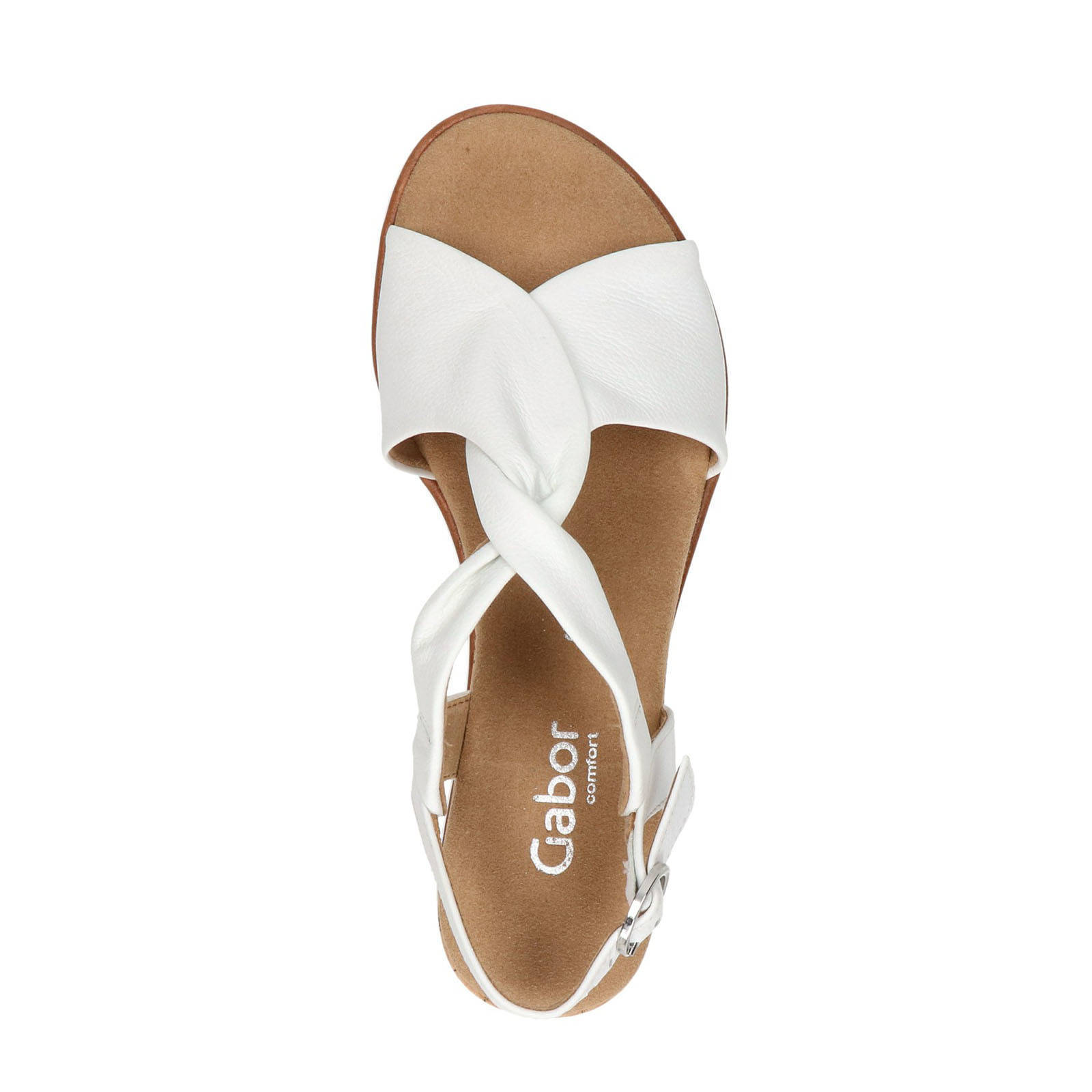 Gabor leren sandalen wit | wehkamp