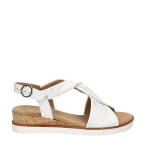 leren sandalen wit