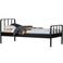 WOOOD WOOOD Mees Bed - Metaal - Zwart - 90x208x95