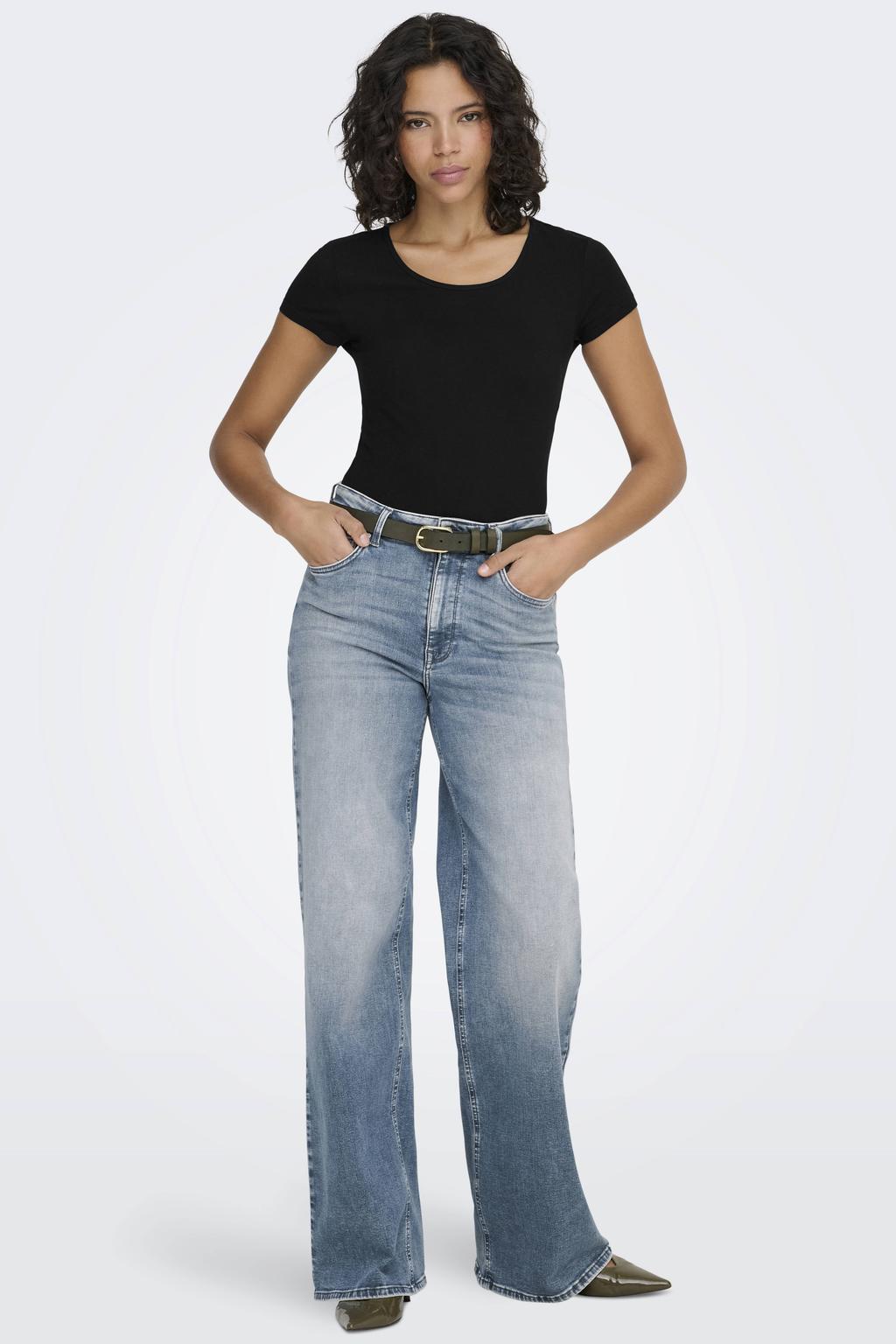 ONLY T-shirt ONLLIVE zwart