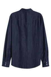 thumbnail: Levi's regular fit denim overhemd donkerblauw