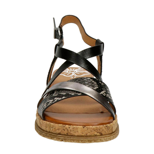 Afleiding handelaar Aanzetten Marco Tozzi sandalen zwart/zilver | wehkamp
