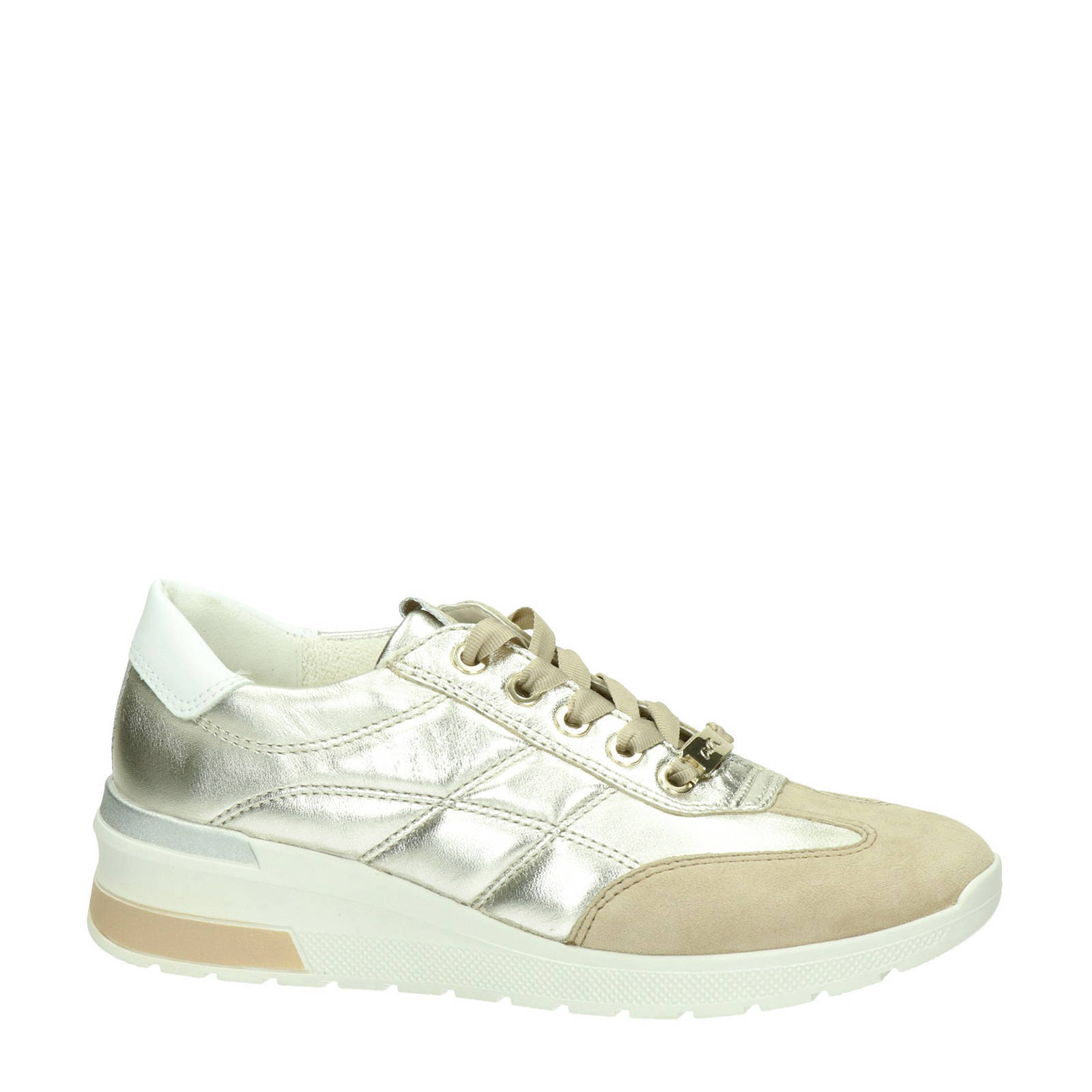 Ara leren sneakers goud | wehkamp