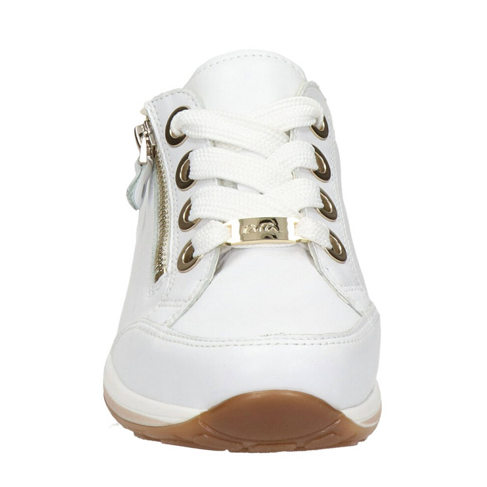 Ara Osaka leren sneakers wit/goud | wehkamp