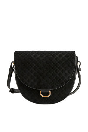 leren crossbody tas zwart