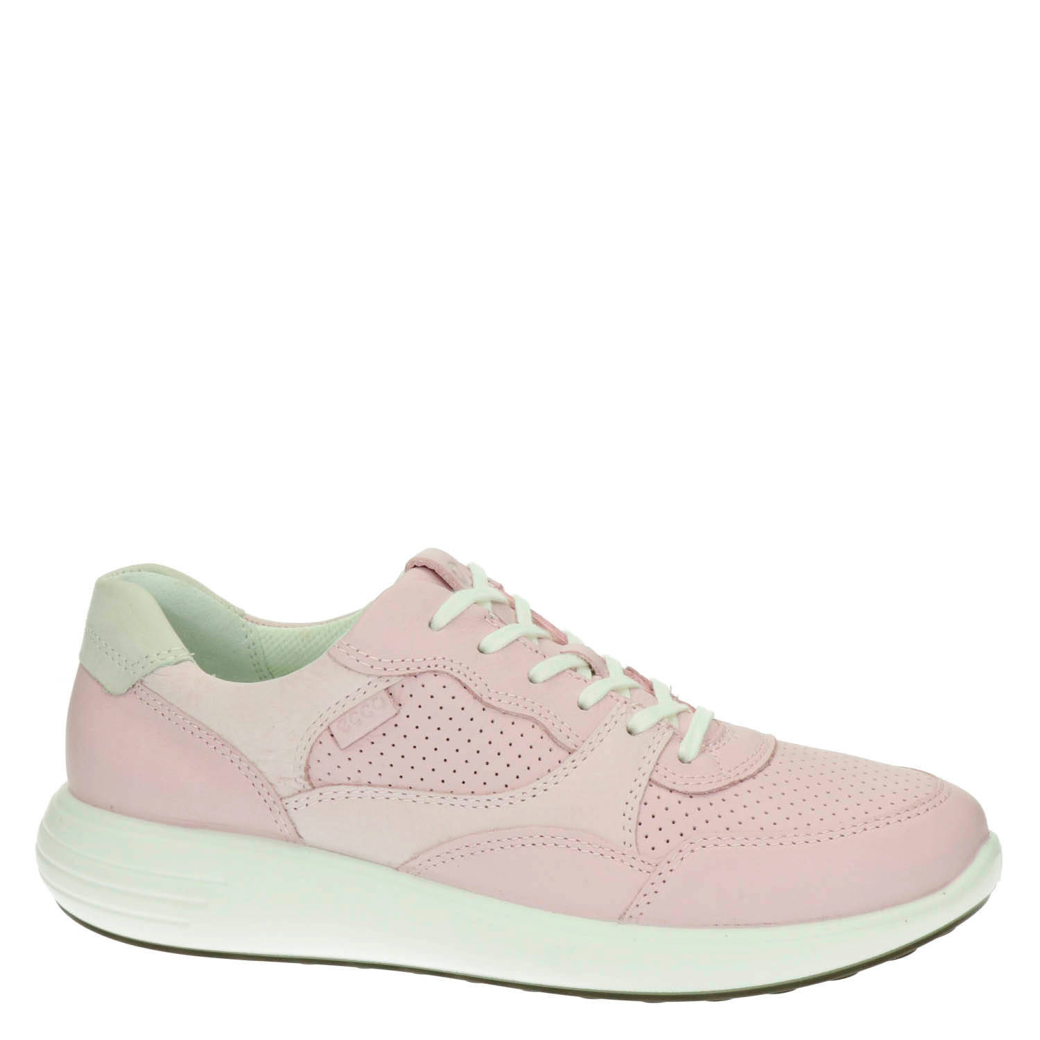 Ecco Soft 7 Runner leren sneakers roze | wehkamp