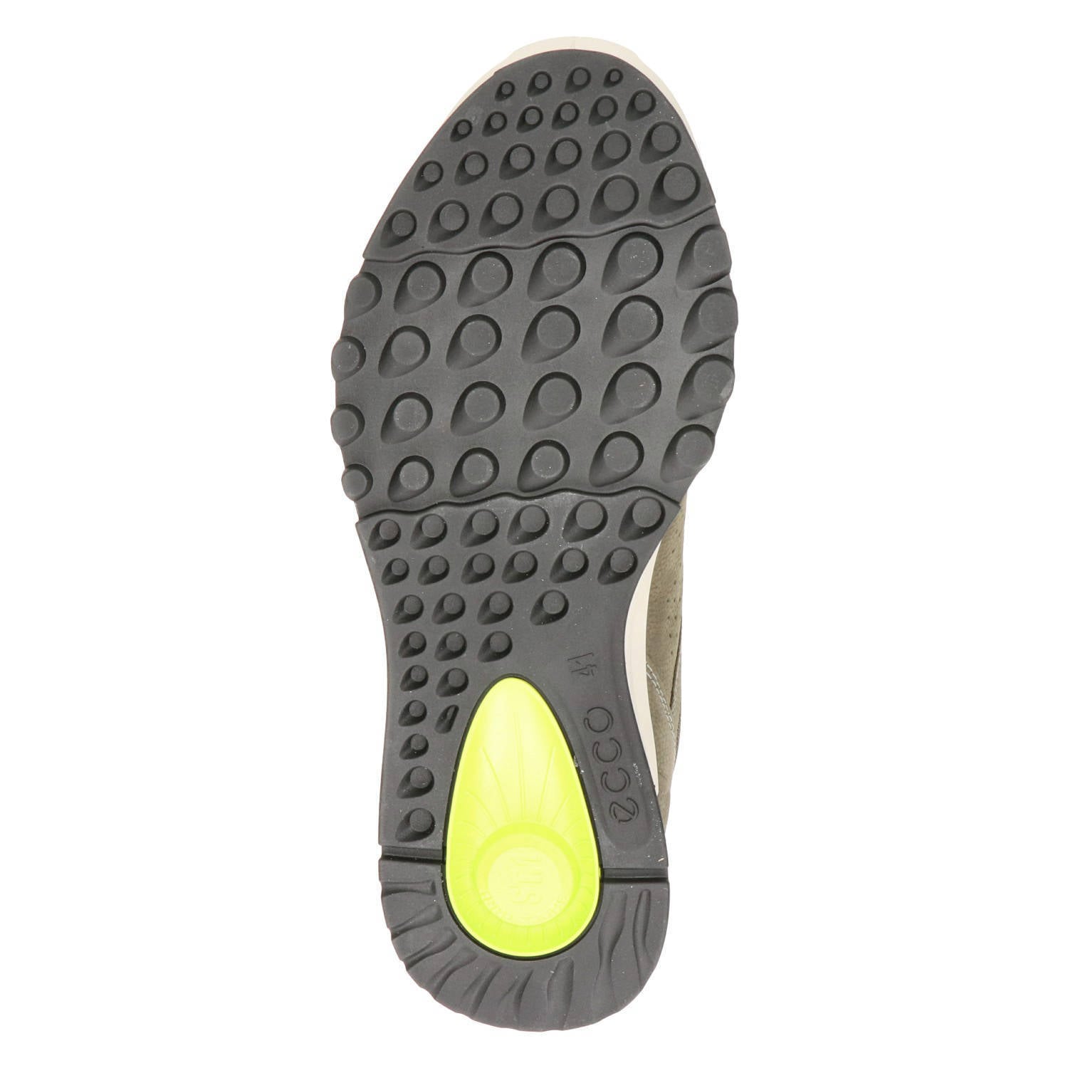 Ecco Exostride nubuck sneakers groen | wehkamp