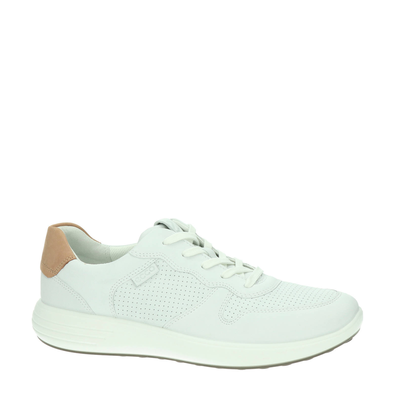 Ecco Soft 7 Runner leren sneakers wit | wehkamp