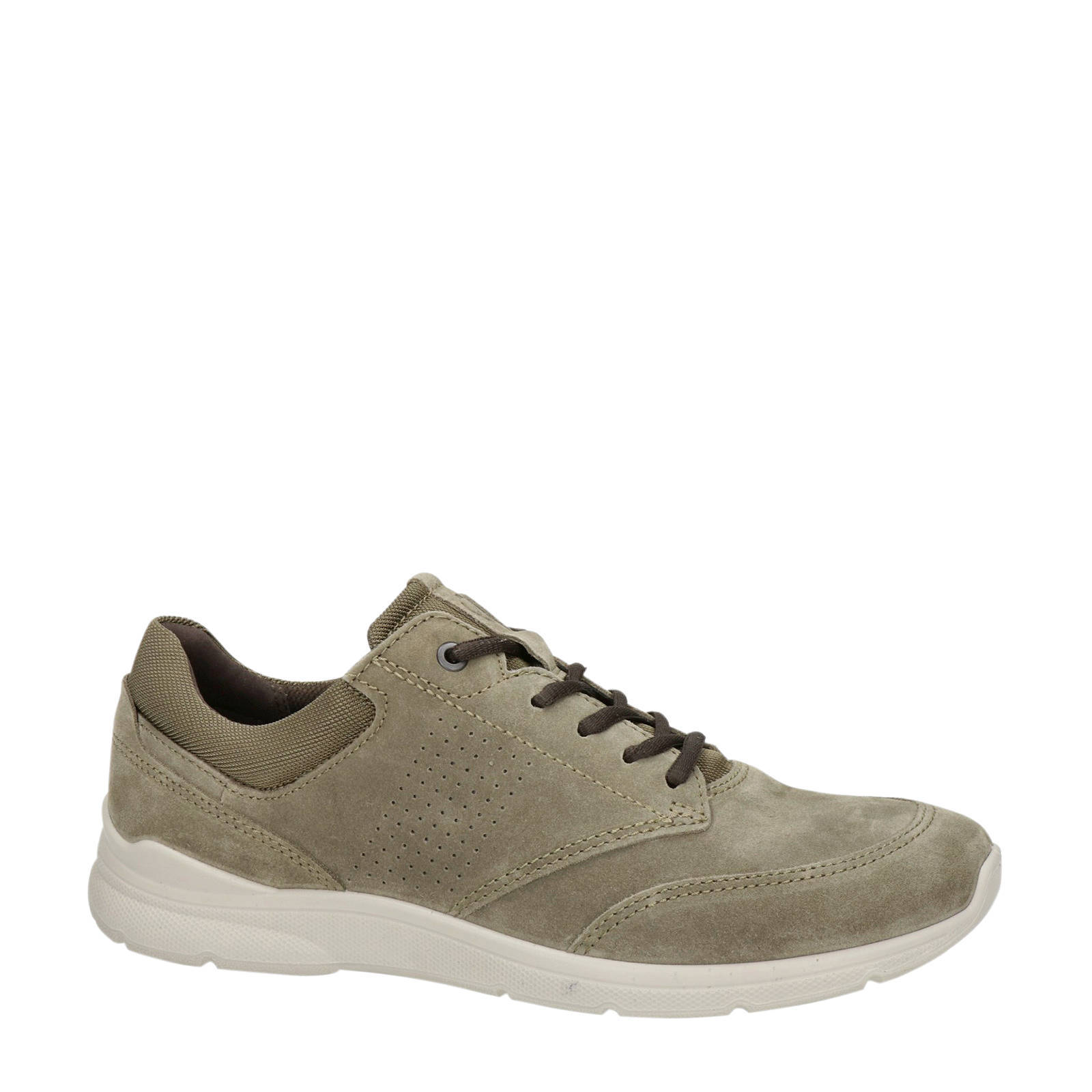 Ecco Irving suède veterschoenen bruin | wehkamp