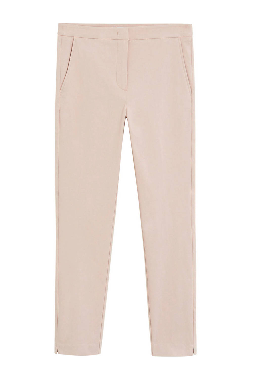 Mango slim fit pantalon pastelroze, Pastelroze