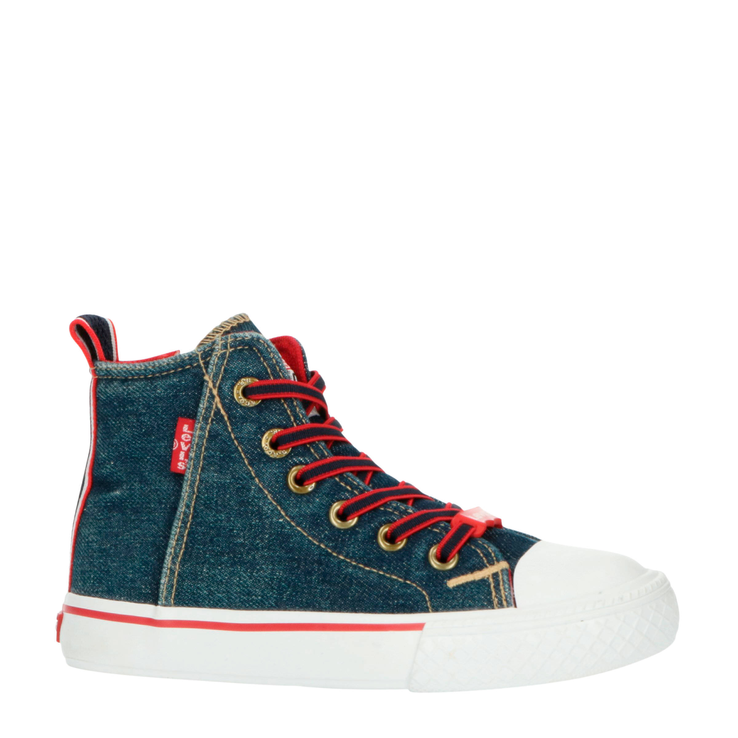 Levi's Kids New Original Hi Kleuter hoge sneakers denim | wehkamp
