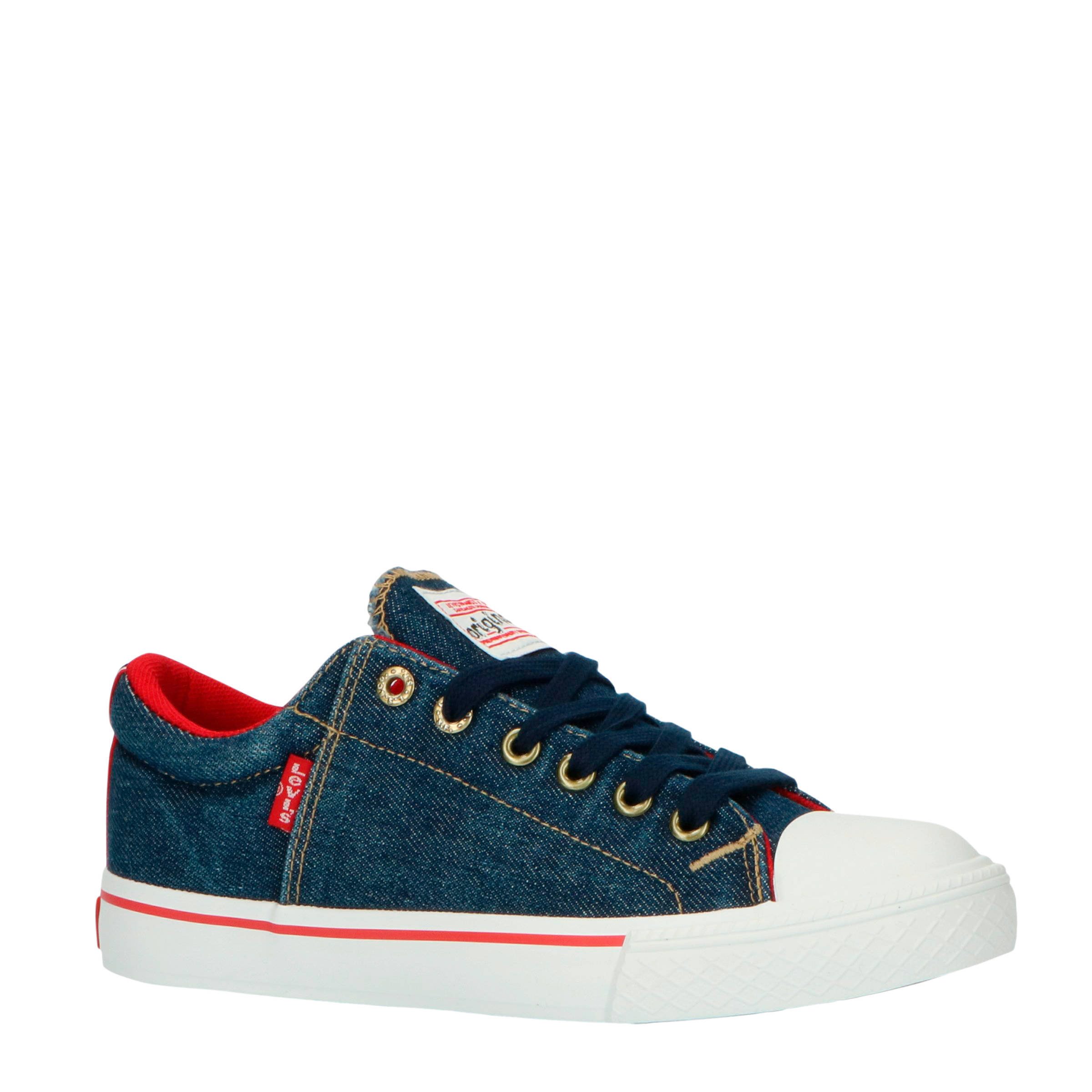 Levi's kids Levi's Kids New Original Low Tiener sneakers denim/blauw wehkamp