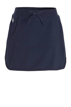 rok met logo en borduursels marine/wit