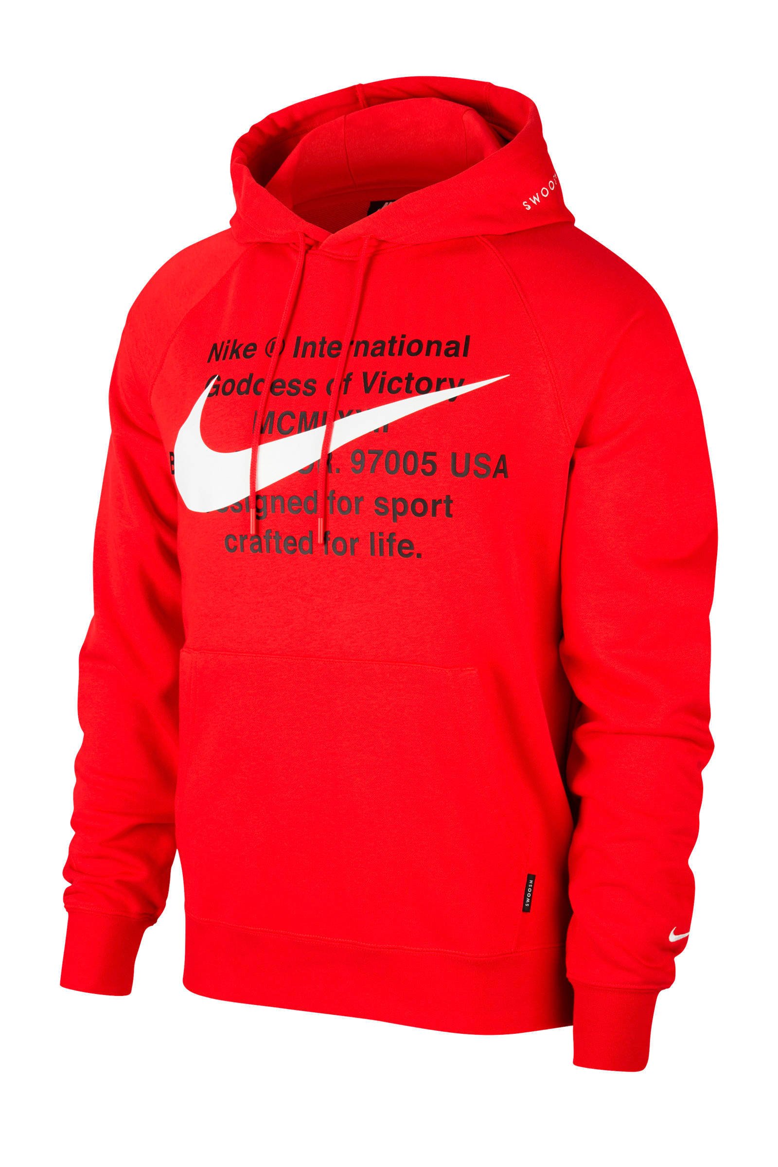 nike hoodie rood