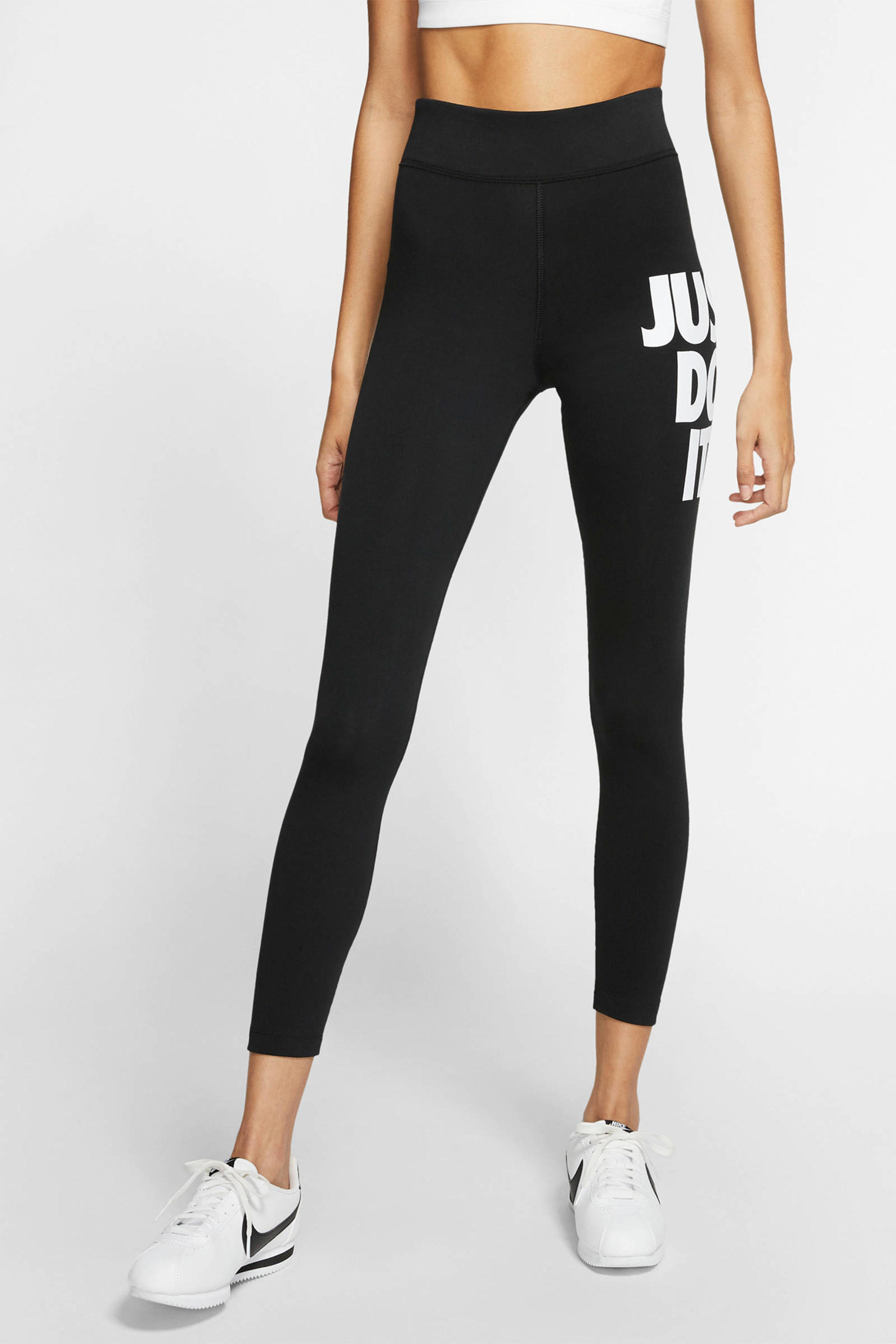 Nike 7/8 legging zwart/wit wehkamp