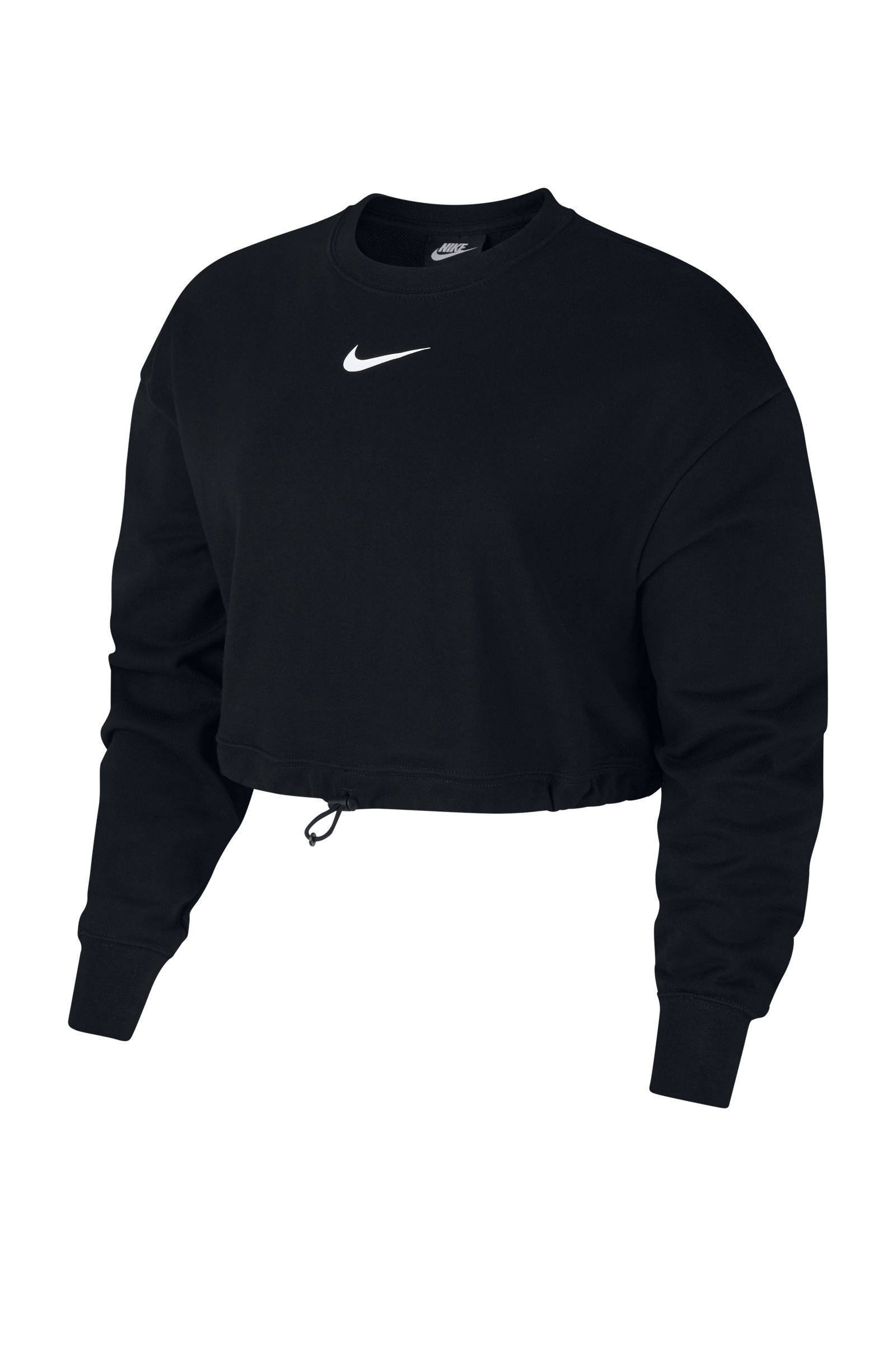 Nike cropped sweater zwart | wehkamp Nike cropped sweater zwart | wehkamp