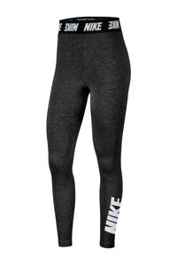 Zwarte dames Nike legging van katoen met slim fit, high waist en elastische inzet
