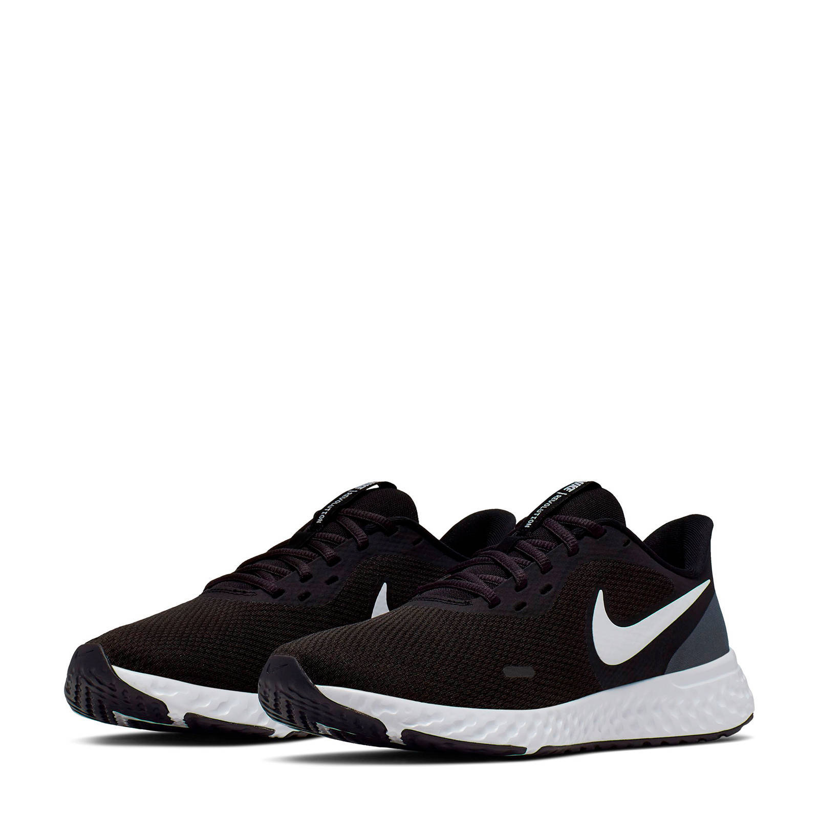Nike Revolution 5 hardloopschoenen zwart/wit | wehkamp