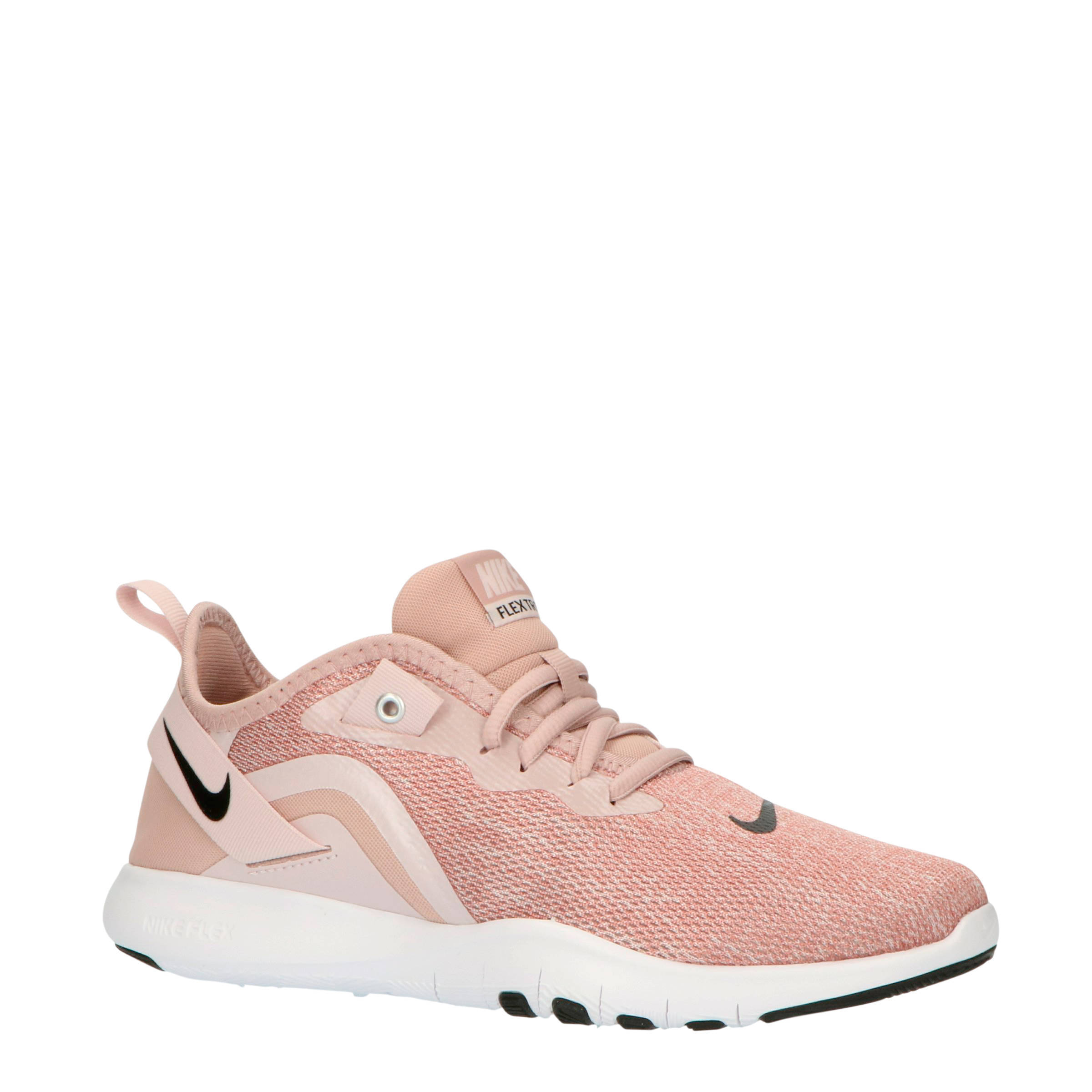 Nike Flex Trainer 9 sportschoenen roze/wit | wehkamp