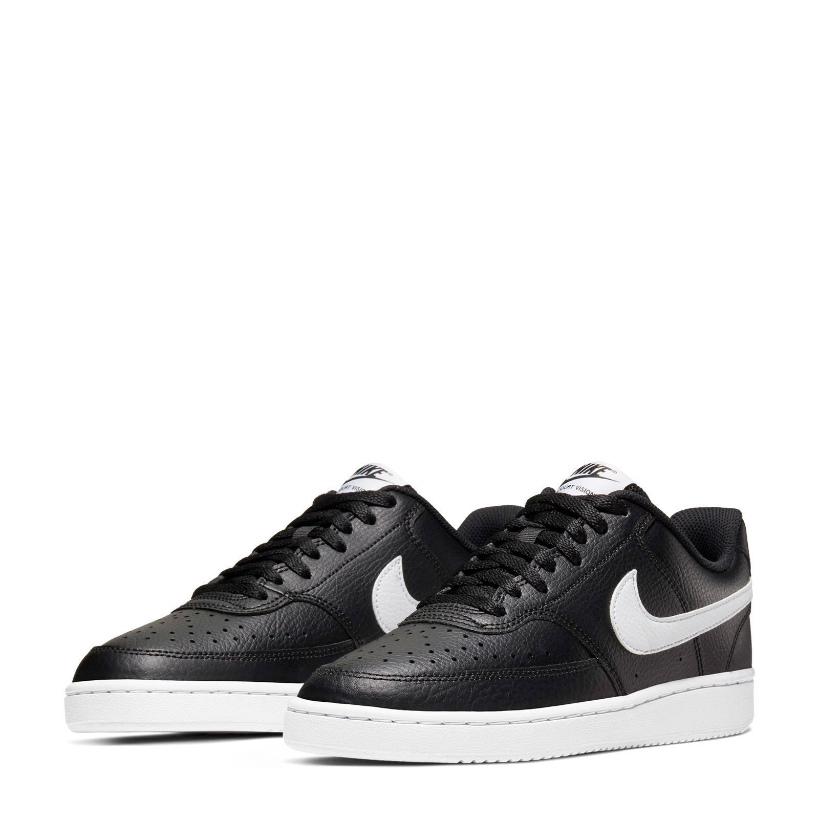 black nike court vision low