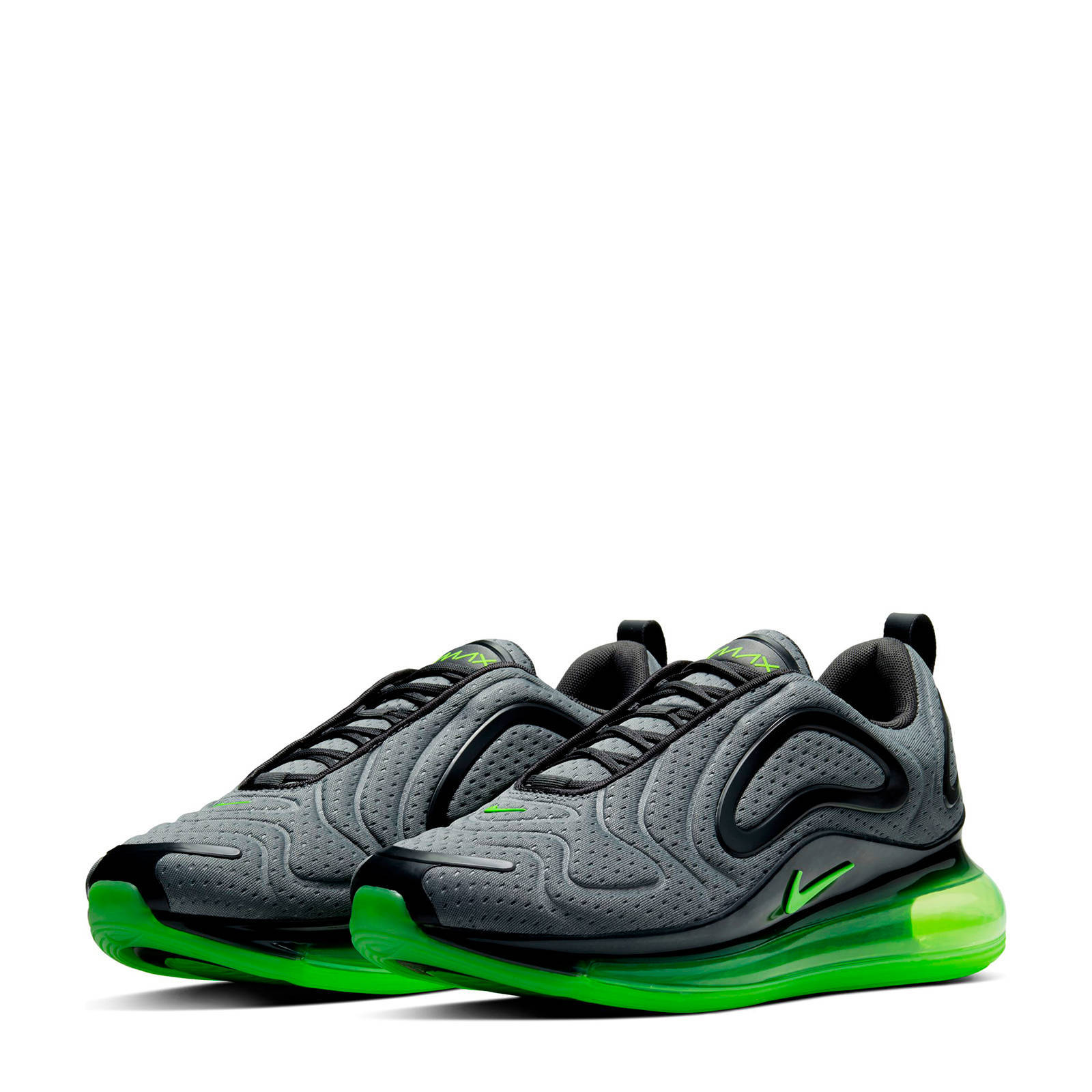 Nike Air Max 720 sneakers grijs/fluor groen/antraciet | wehkamp Nike Air Max 720 sneakers grijs/fluor groen/antraciet | wehkamp