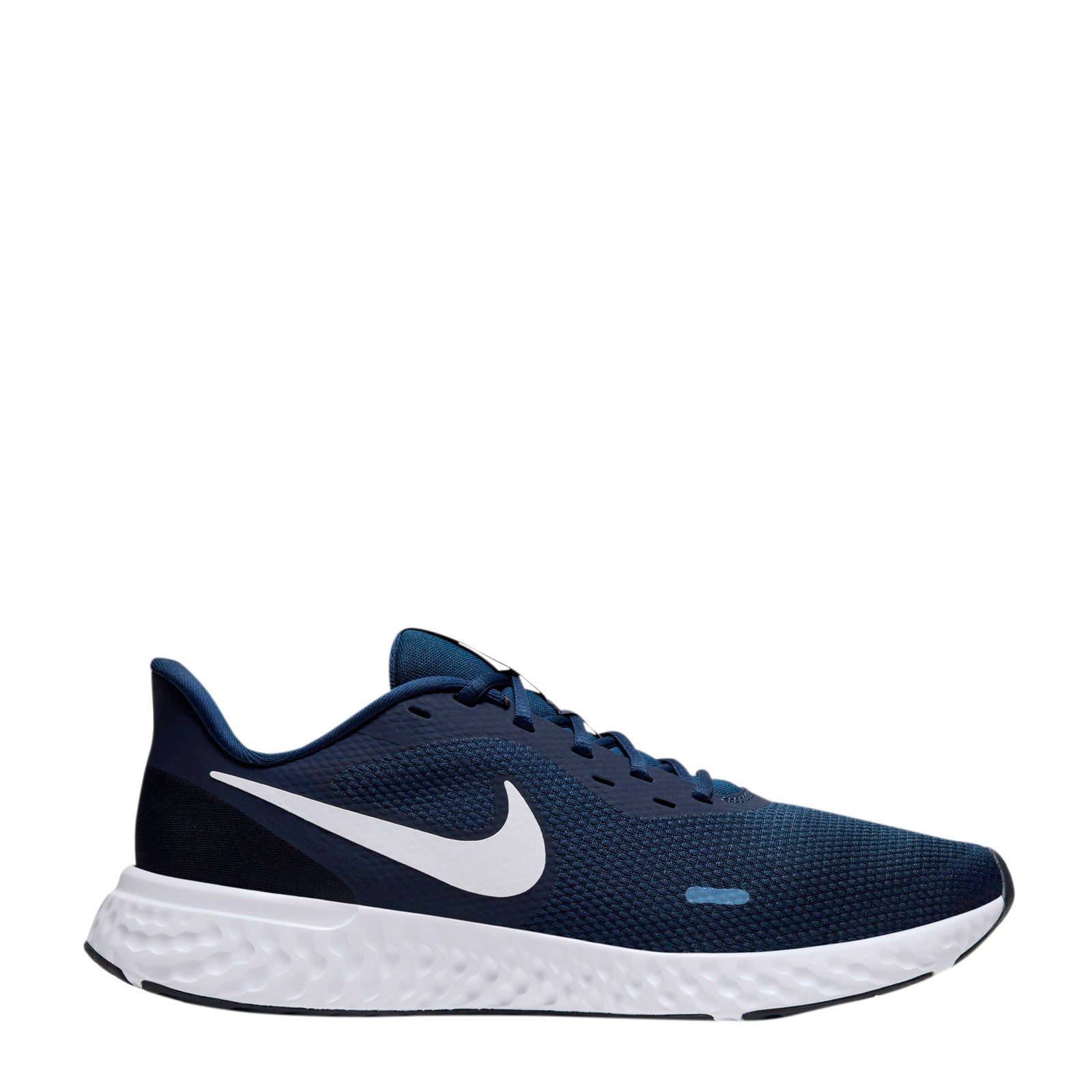 Nike Revolution 5 hardloopschoenen donkerblauw/wit | wehkamp