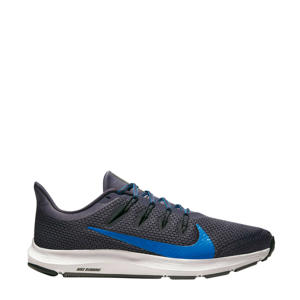 Quest 2 hardloopschoenen antraciet/blauw