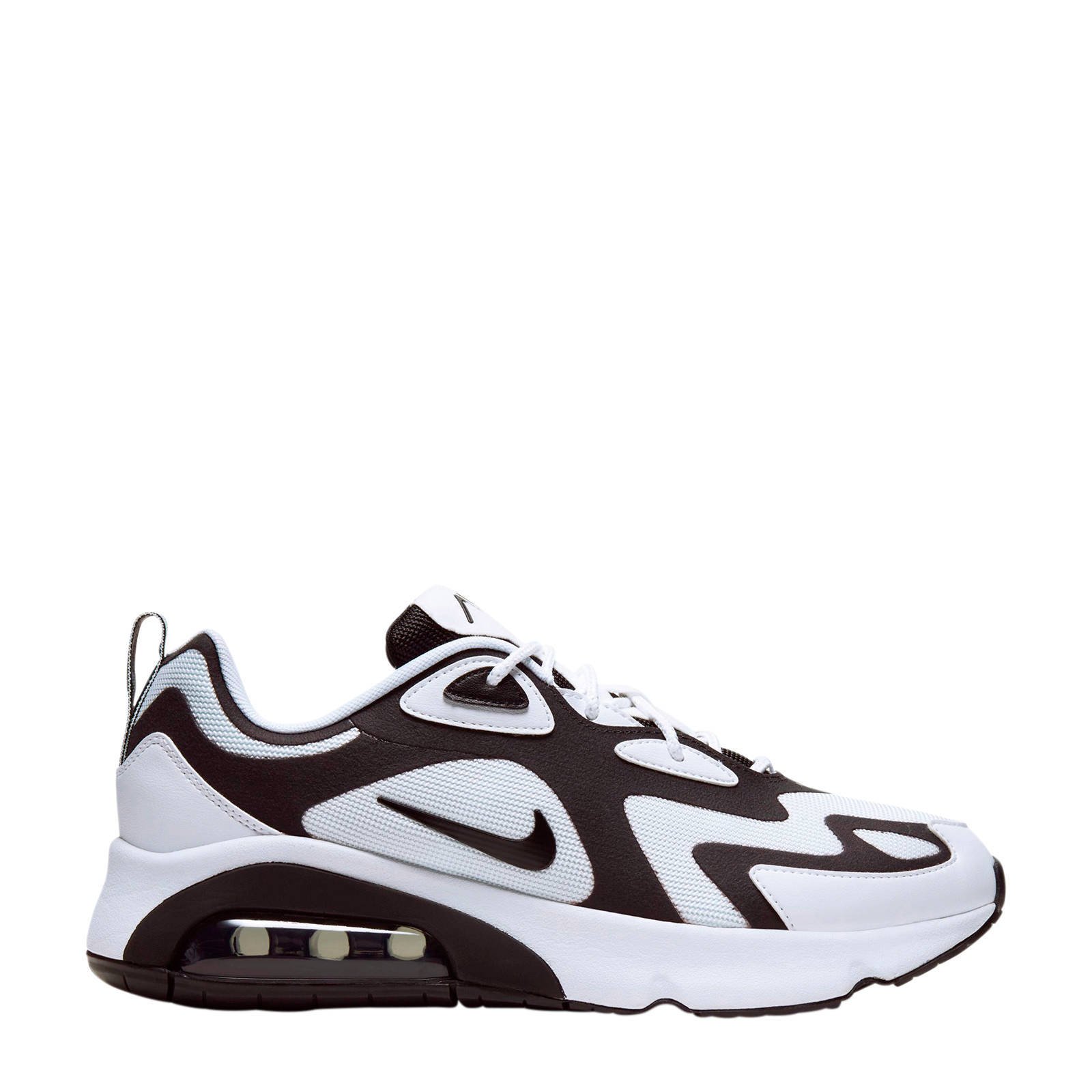 black and white air max 200