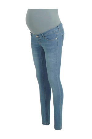 high waist slim fit zwangerschapsjeans lichtblauw