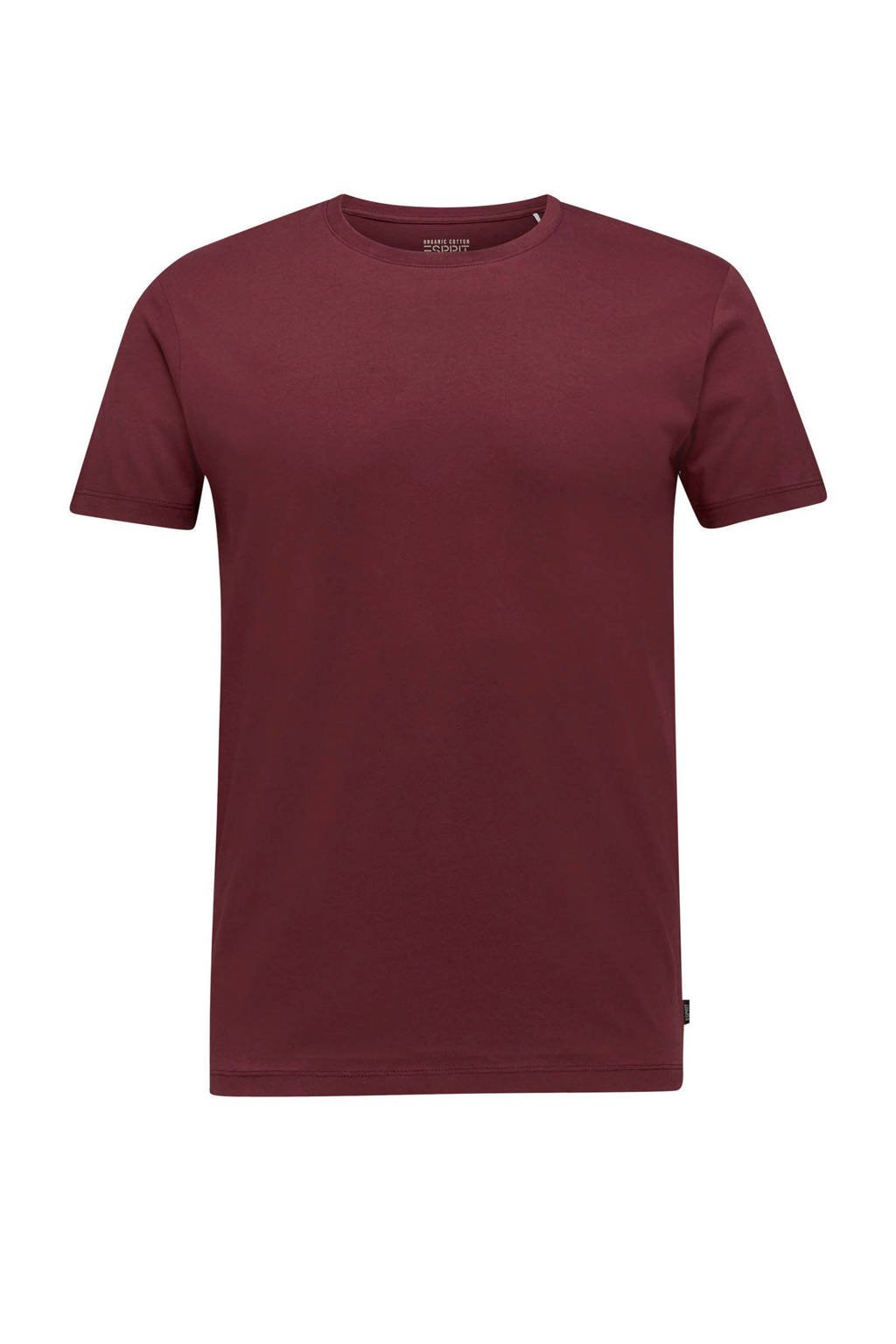 ESPRIT Men Casual T-shirt bordeaux rood, Bordeaux rood