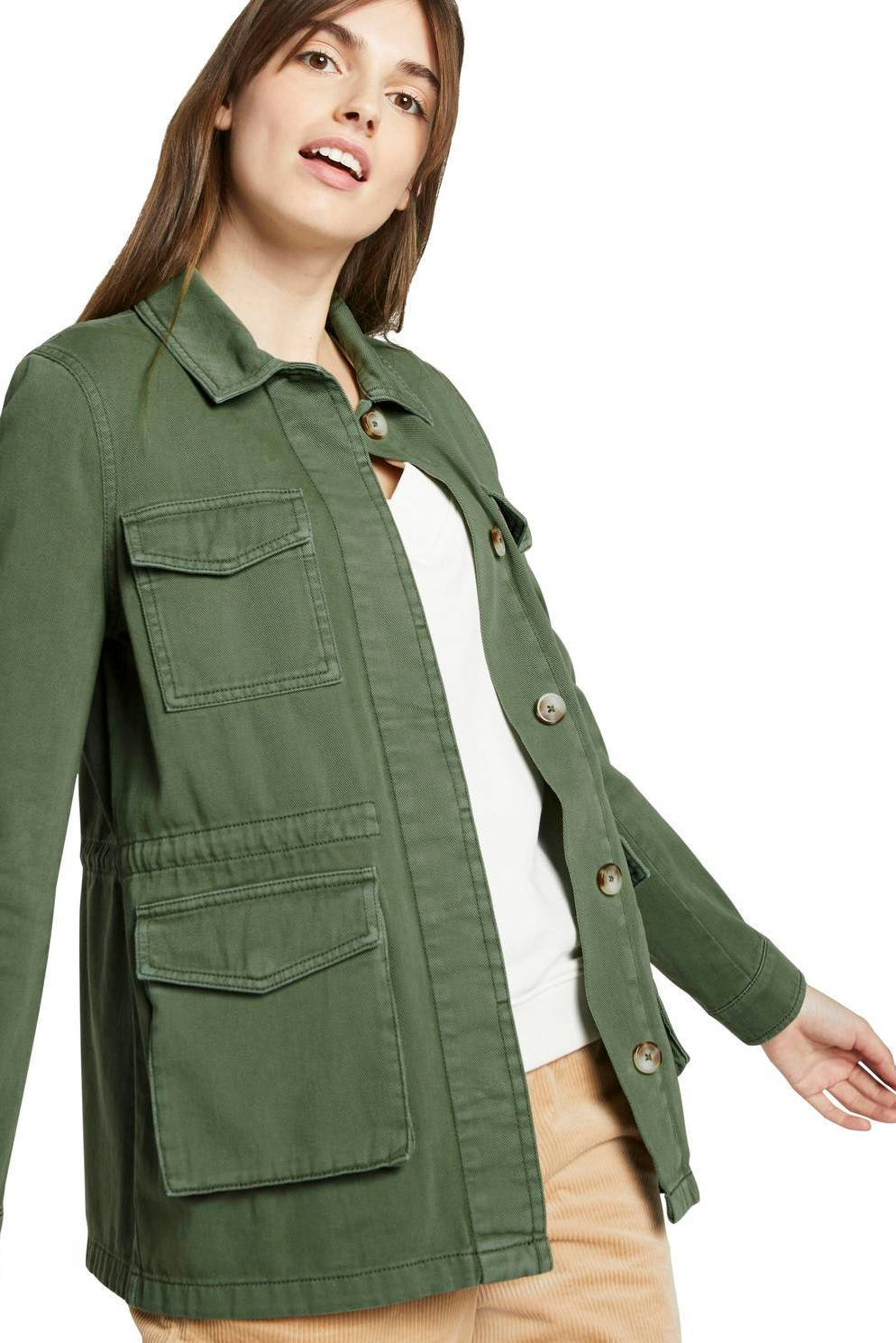 Tom Tailor Denim parka utility field jacket lichtgroen | wehkamp Tom Tailor parka groen | wehkamp