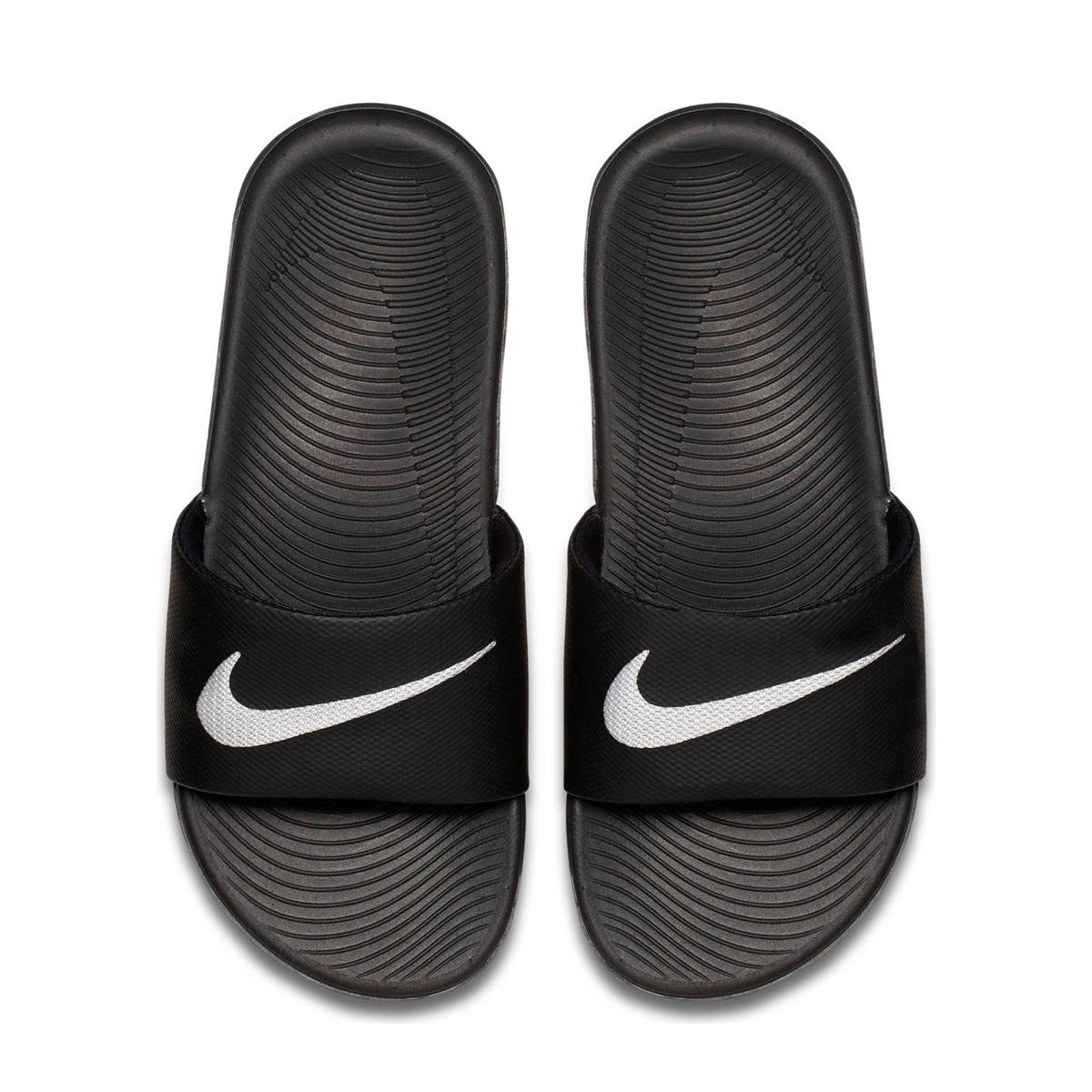 magnifiek Ingrijpen vingerafdruk Nike Kawa Slide badslippers zwart/wit | wehkamp