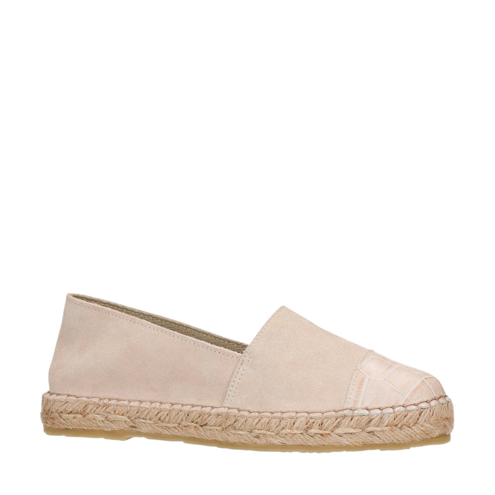 Sacha suède espadrilles crocoprint beige | wehkamp