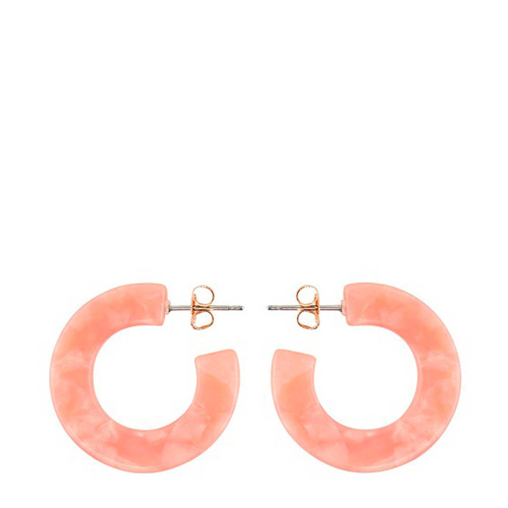 PIECES oorbellen roze, Paars