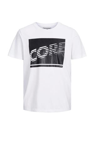 T-shirt Idea met logo wit/zwart