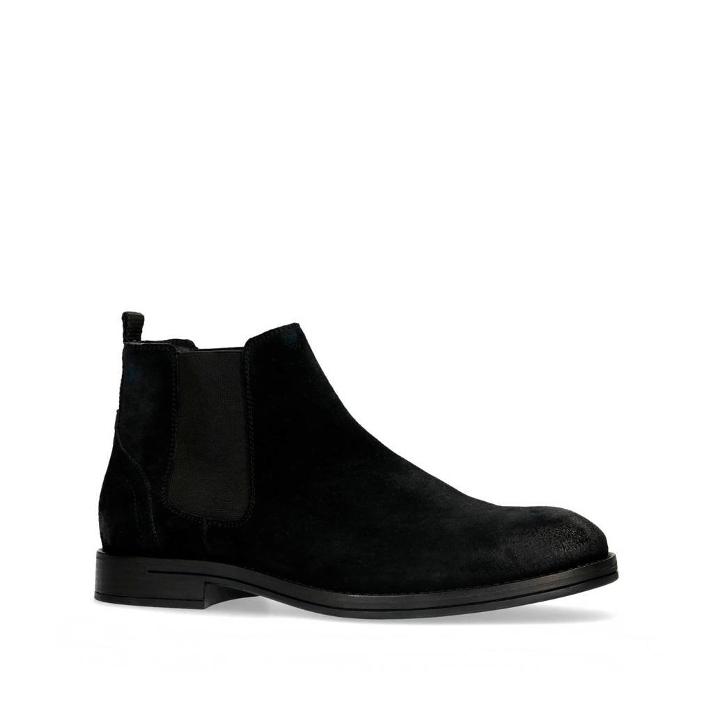Sacha suède chelsea boots zwart wehkamp