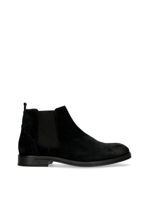 suède chelsea boots zwart