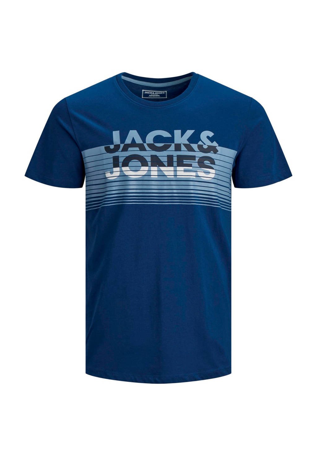 JACK & JONES JUNIOR T-shirt Brix met logo navy peony, Navy Peony