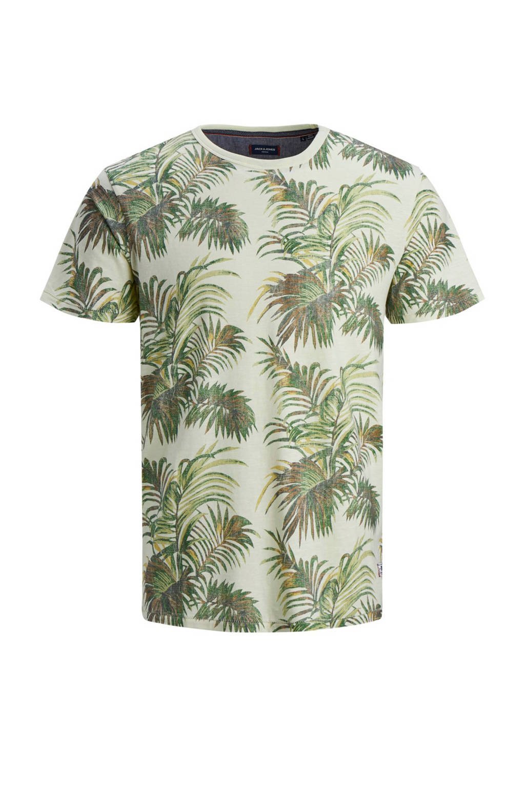 JACK & JONES JUNIOR T-shirt Max met all over print lichtgroen, Lichtgroen