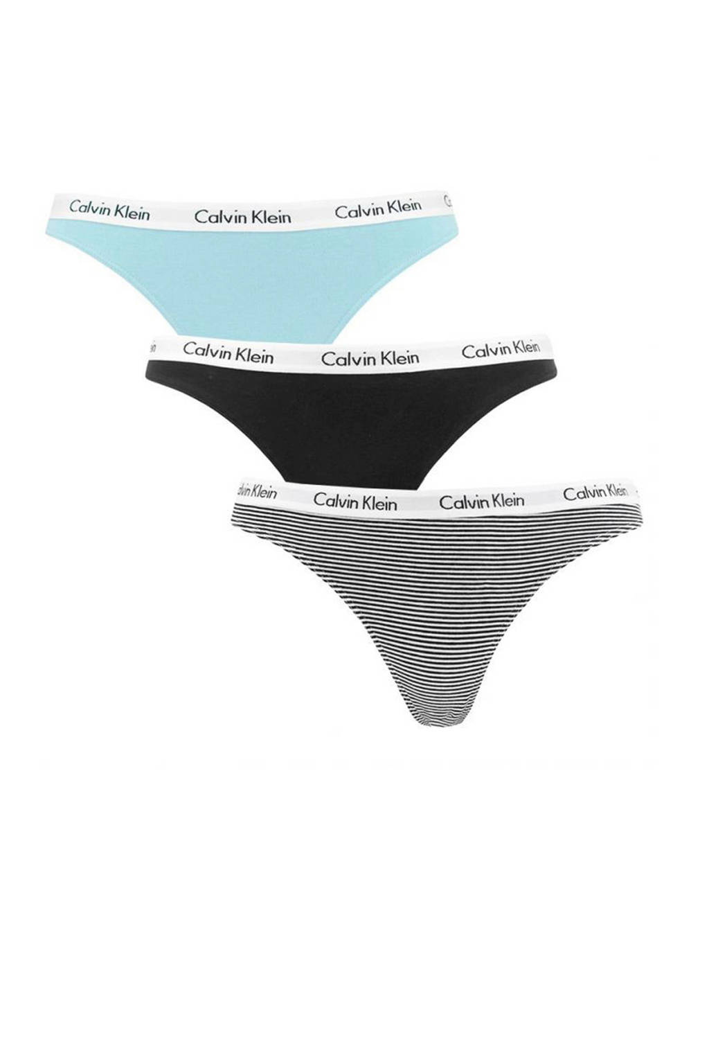 CALVIN KLEIN string (set van 3), Grijs/zwart