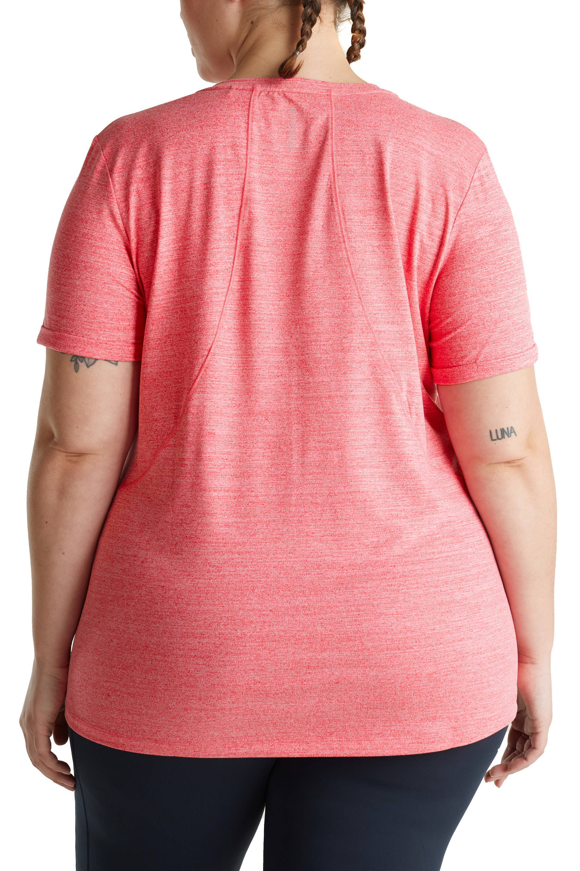 ESPRIT Women Sports Plus Size sport Tshirt koraalrood wehkamp